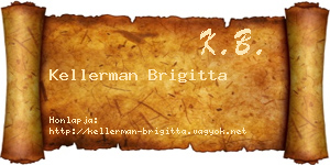 Kellerman Brigitta névjegykártya